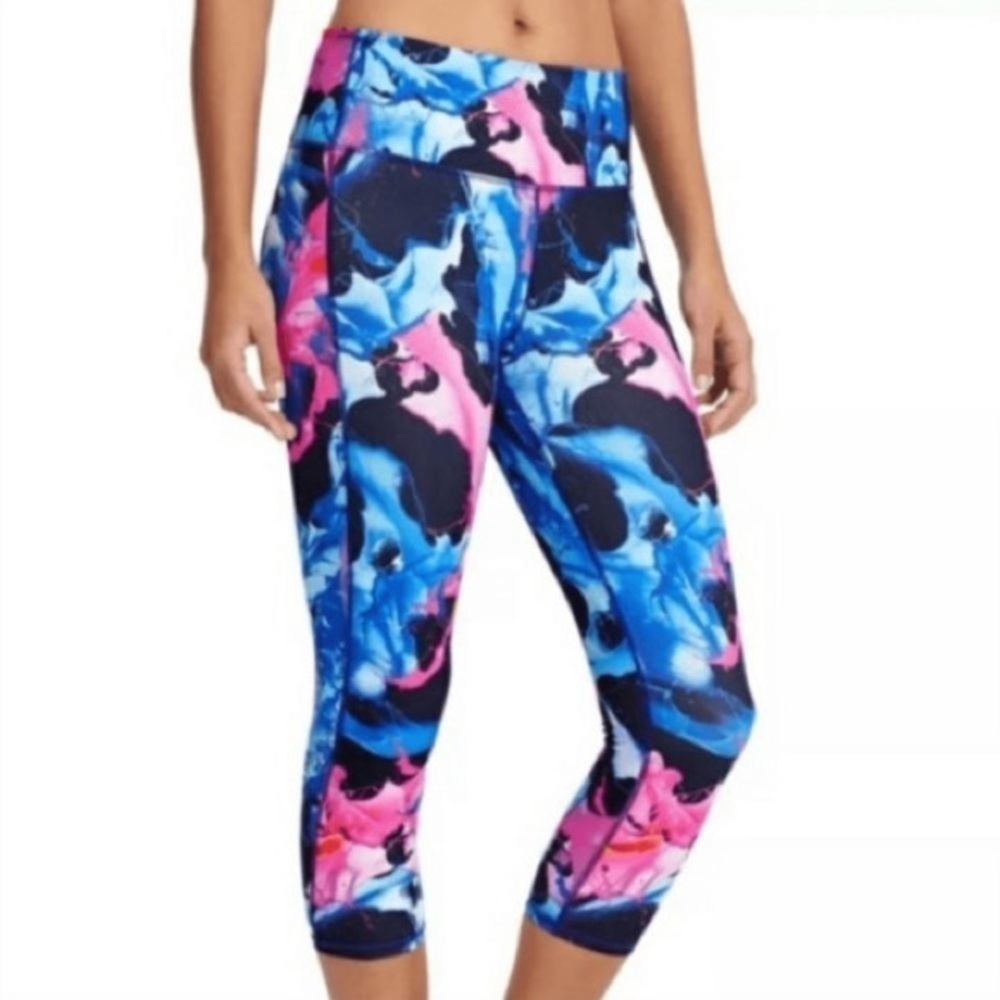 NWT Athleta Leggings Superimpose Chaturanga Capri Pant Floral Legging Crop